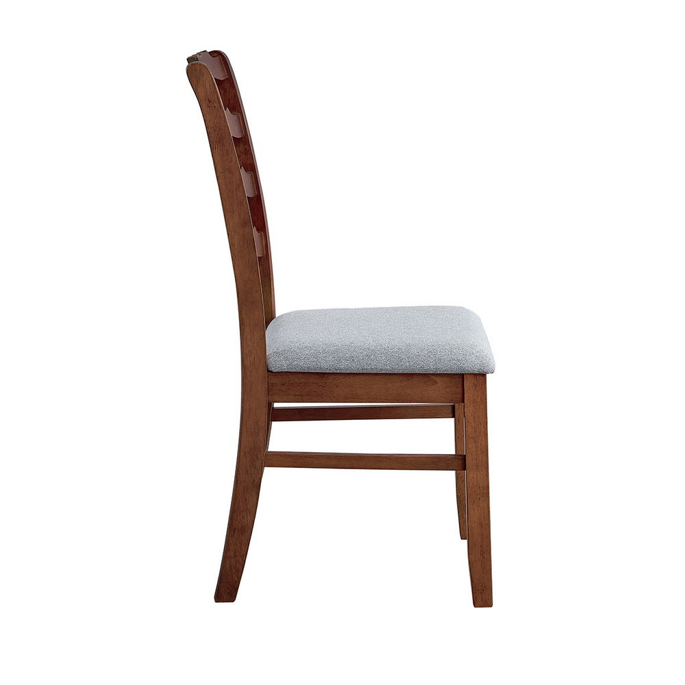 ACTU Solid Wood Dining Set with Upholstered Chairs