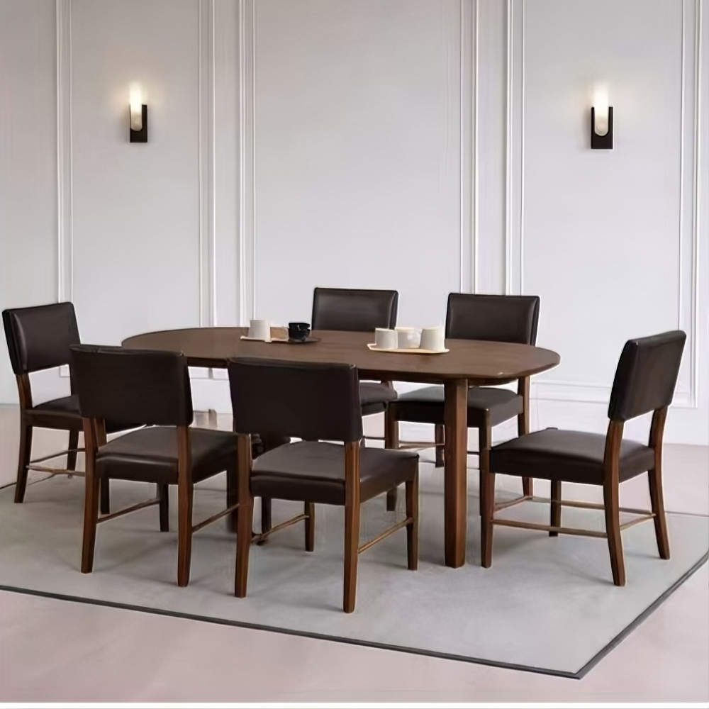 ACTU 58-Inch Solid Wood Dining Set