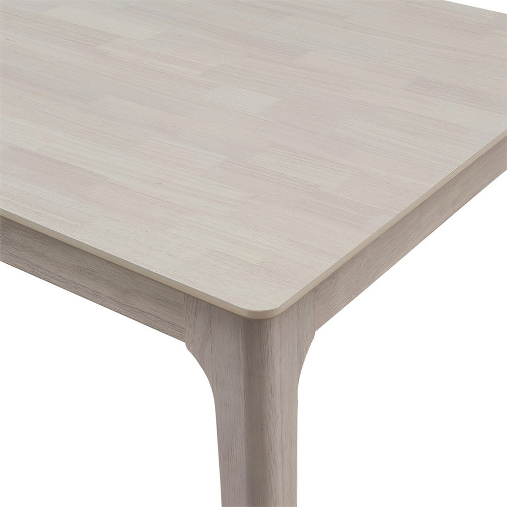 ACTU Solid Wood Dining Set with Upholstered Chairs