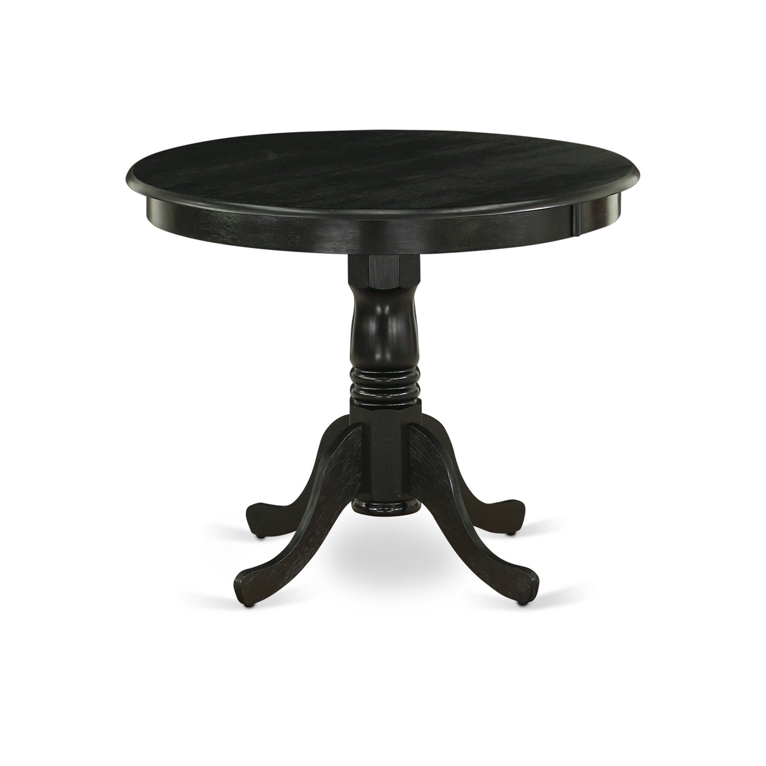 Black 5-Piece Dining Set with Upholstered Chairs