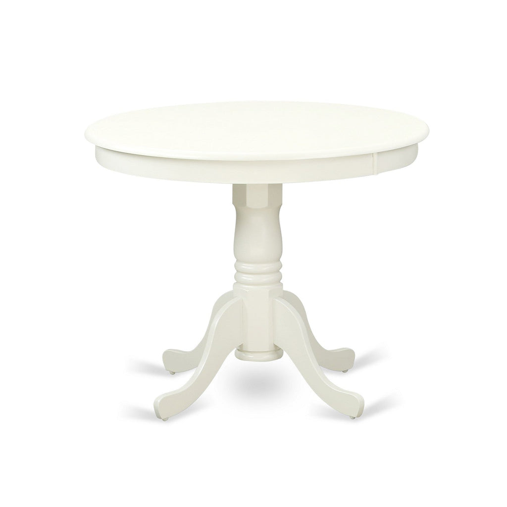 Linen White 3-Piece Dining Set with Wood Chairs