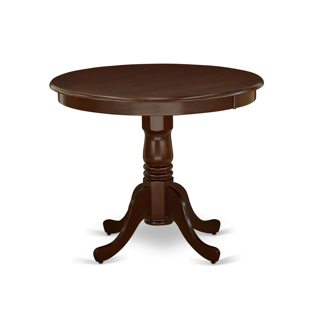 5-Piece Mahogany Kitchen Dining Set with Wood Chairs