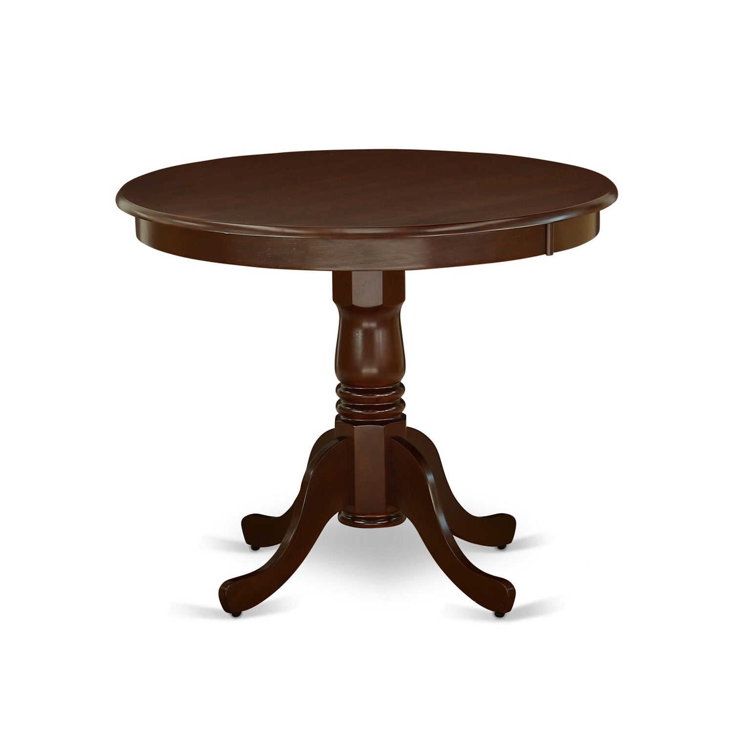 5-Piece Mahogany Kitchen Dining Set with Wood Chairs