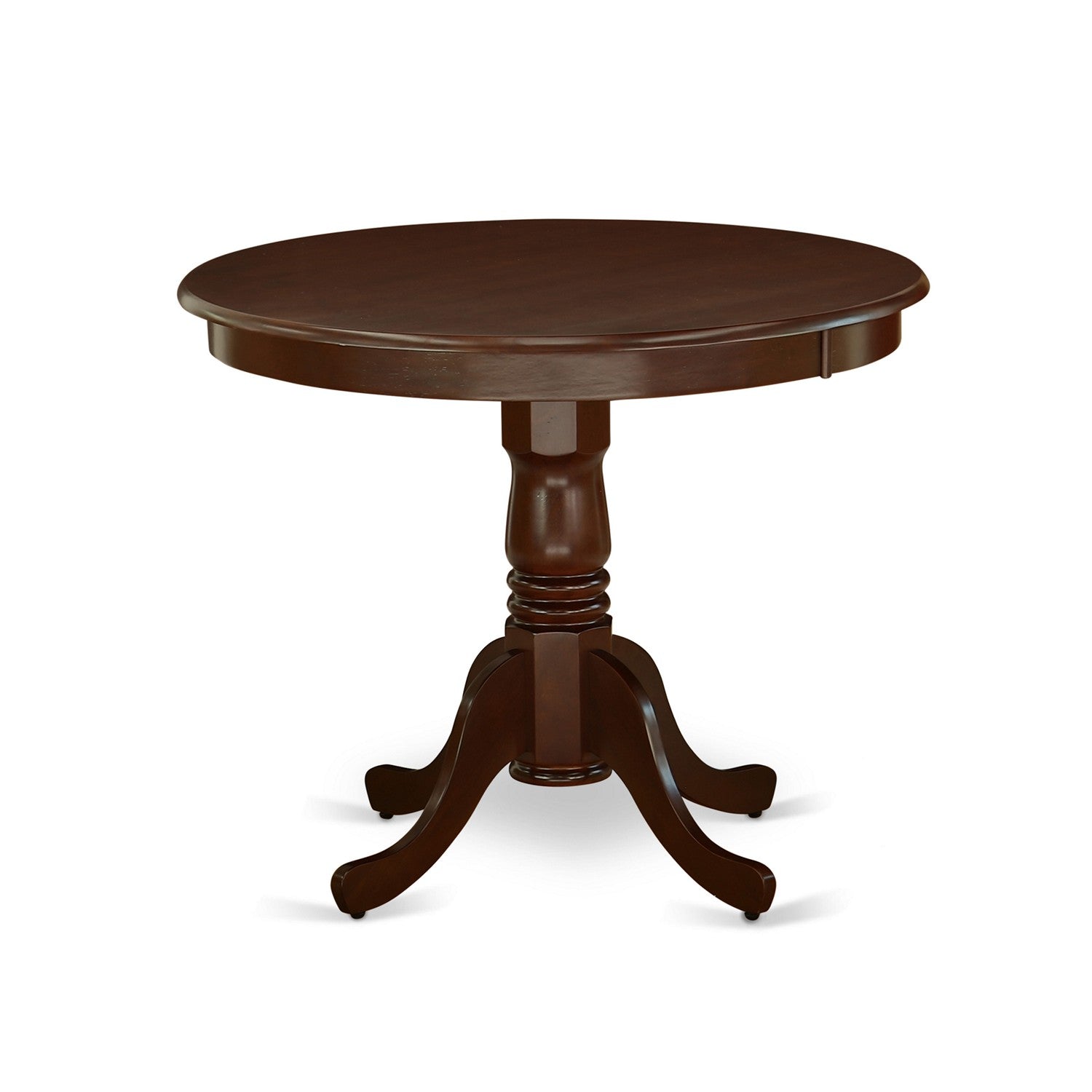 5-Piece Mahogany Kitchen Dining Set with Wood Chairs