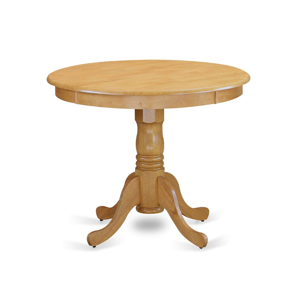 5-Piece Oak Kitchen Dining Set with Wood Chairs