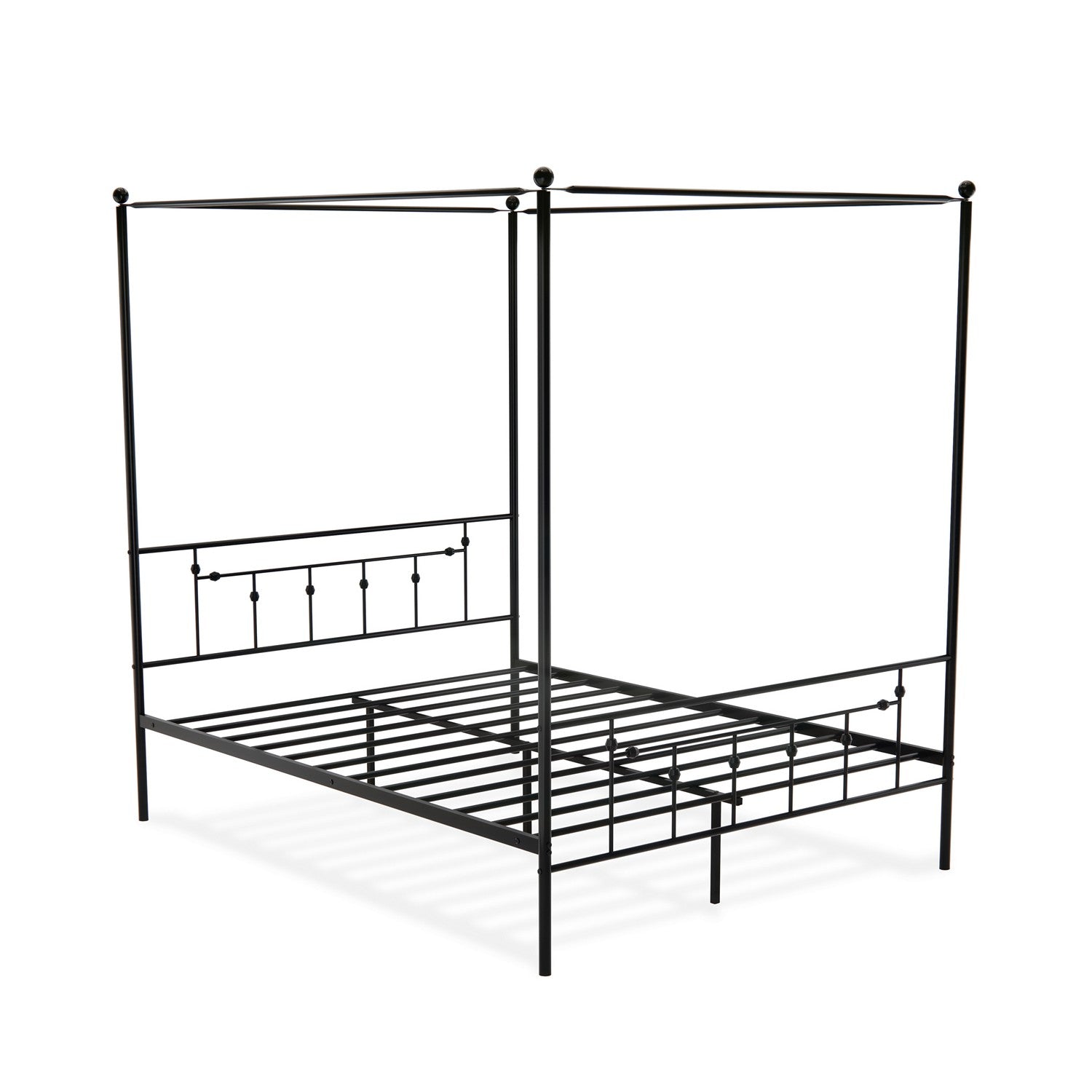 Anniston Queen Canopy Bed in Black