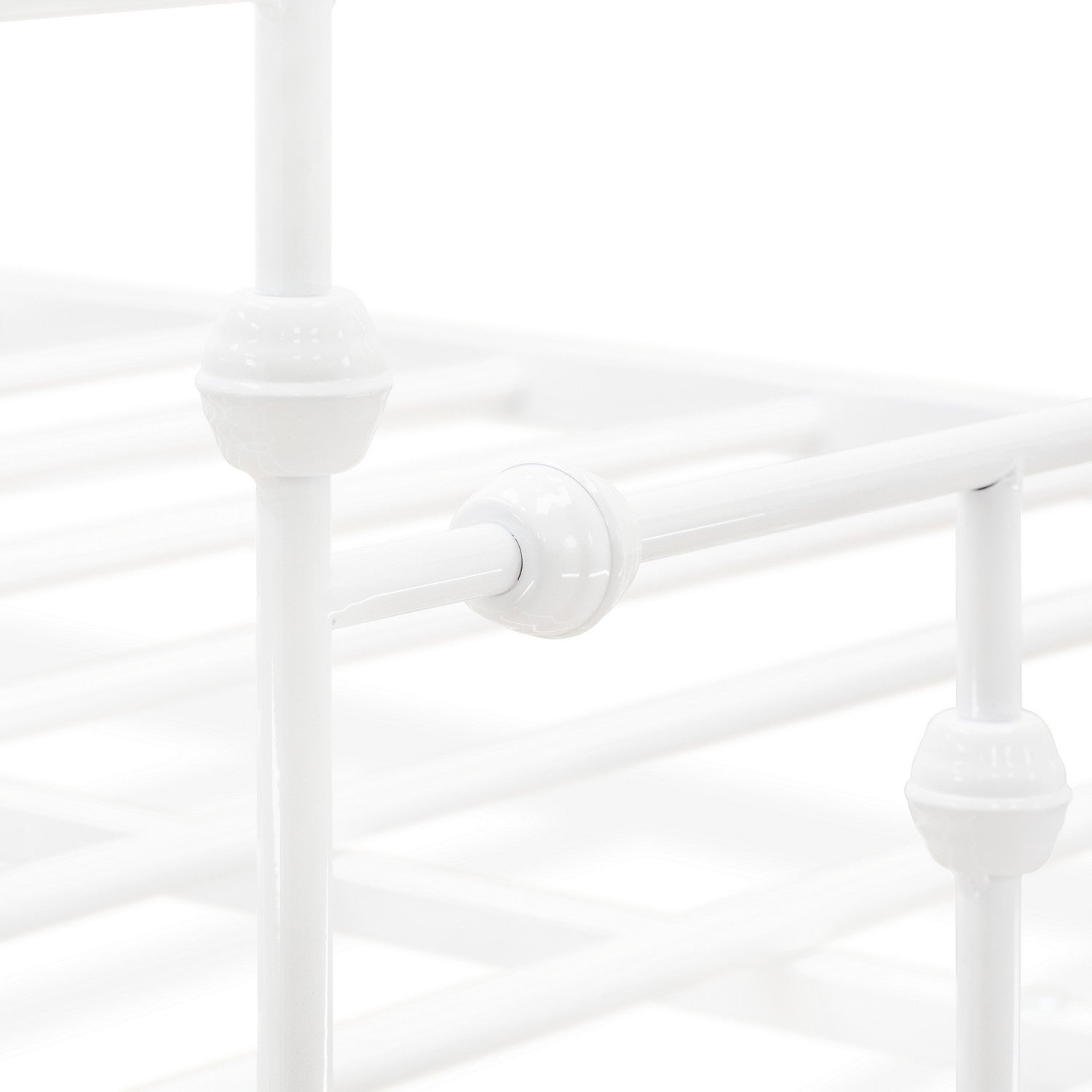 Anniston Queen Canopy Bed in Linen White