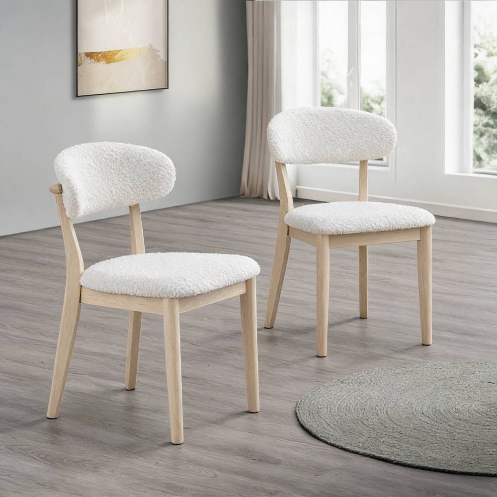 ACTU Modern Dining Set with Upholstered Chairs