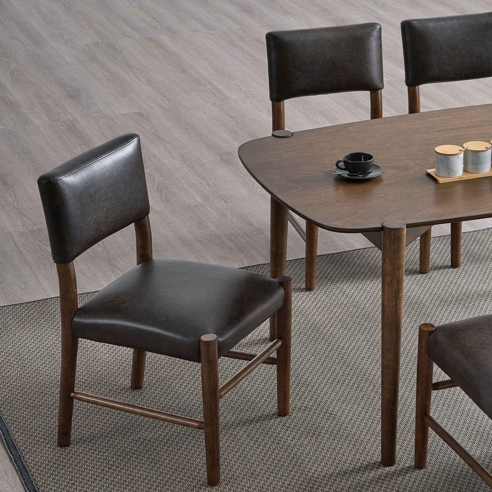 ACTU 58-Inch Solid Wood Dining Set