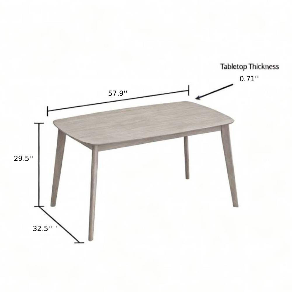 ACTU Modern Dining Set with Upholstered Chairs