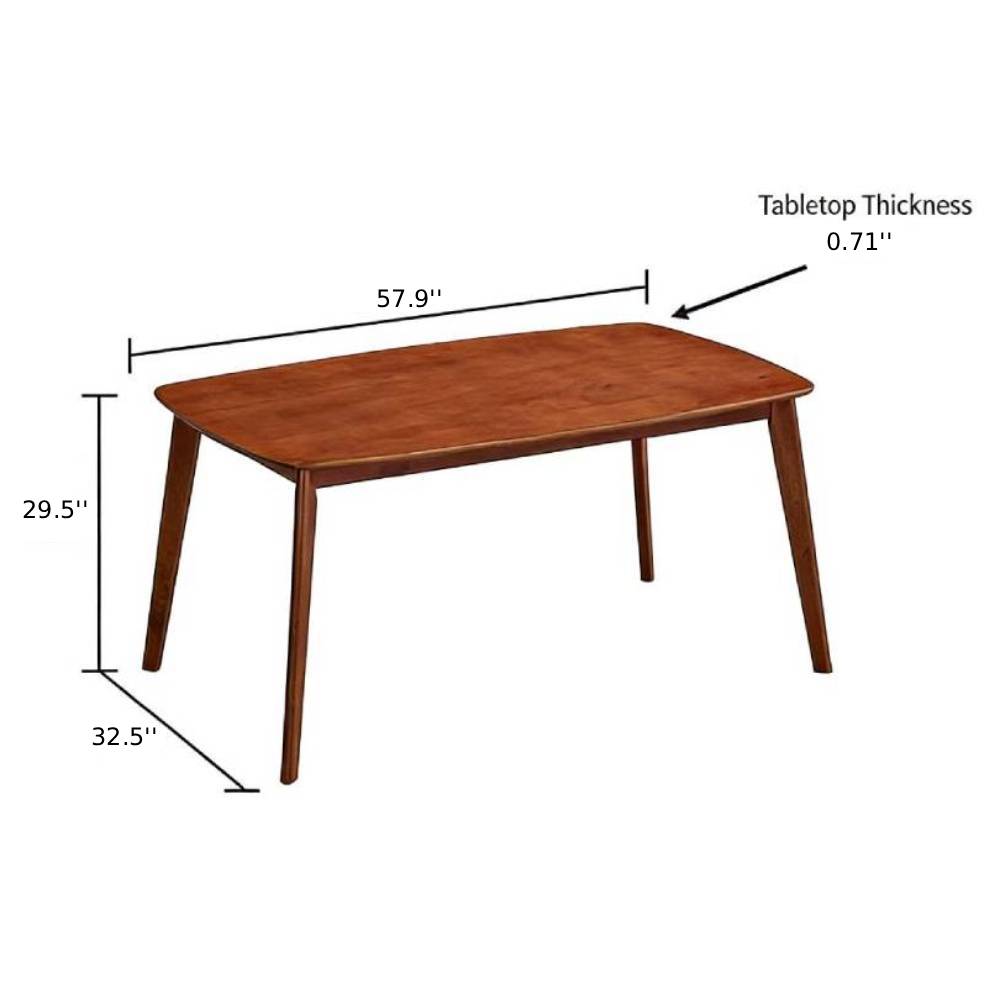 ACTU Modern Dining Set with Upholstered Chairs