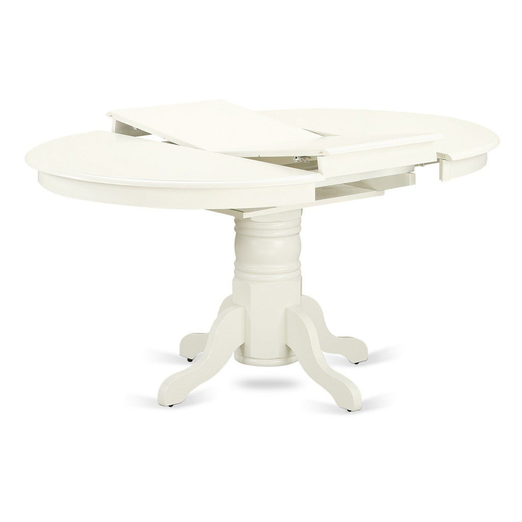 7-Piece Oval Dining Set with Blue Upholstered Chairs