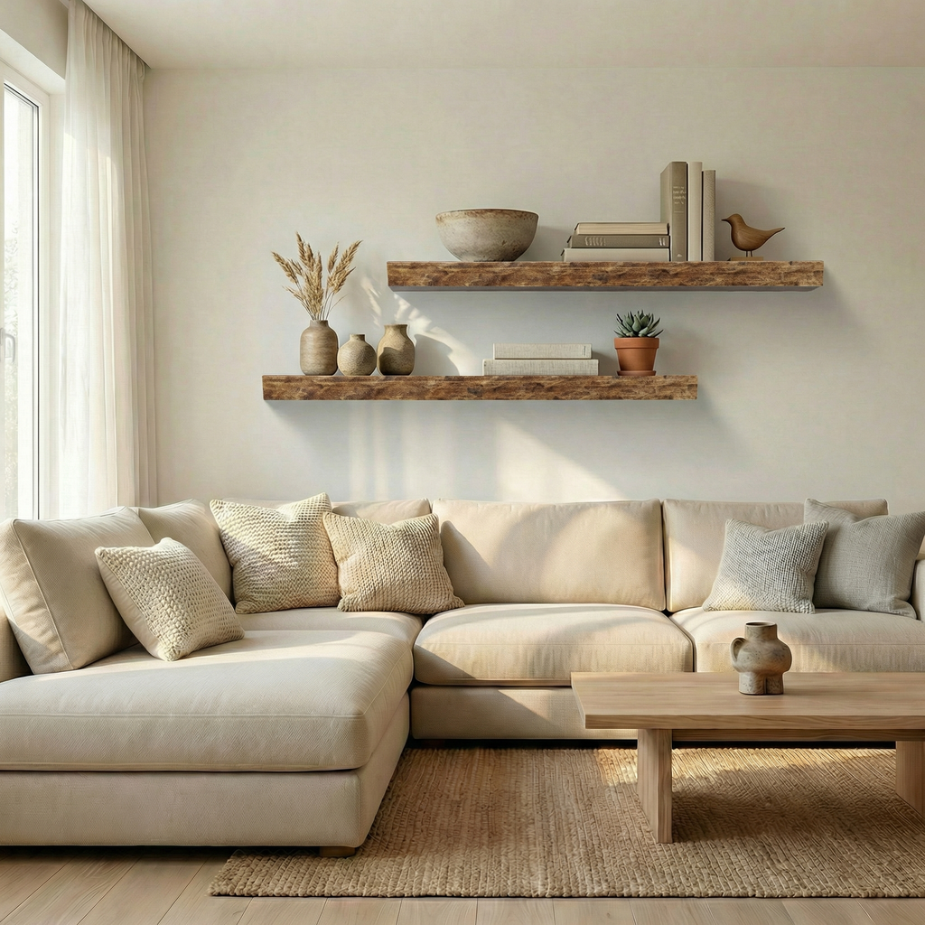 Hewn Floating Kitchen Shelf