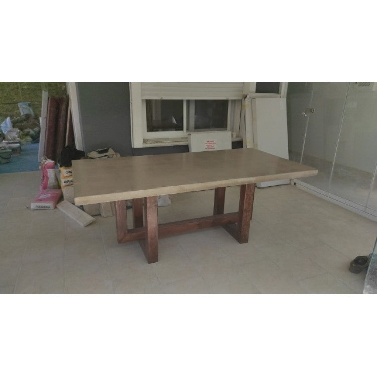Barocco Aesgaard Lightweight Concrete Rectangular Dining Table - (W)47" (L)142" (H)29.5"