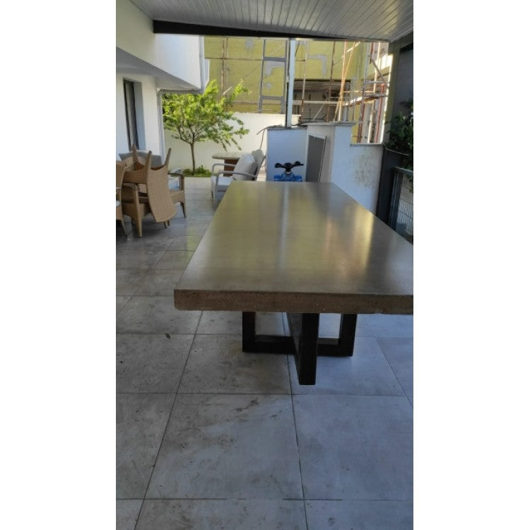Barocco Aesgaard Lightweight Concrete Rectangular Dining Table - (W)47" (L)142" (H)29.5"