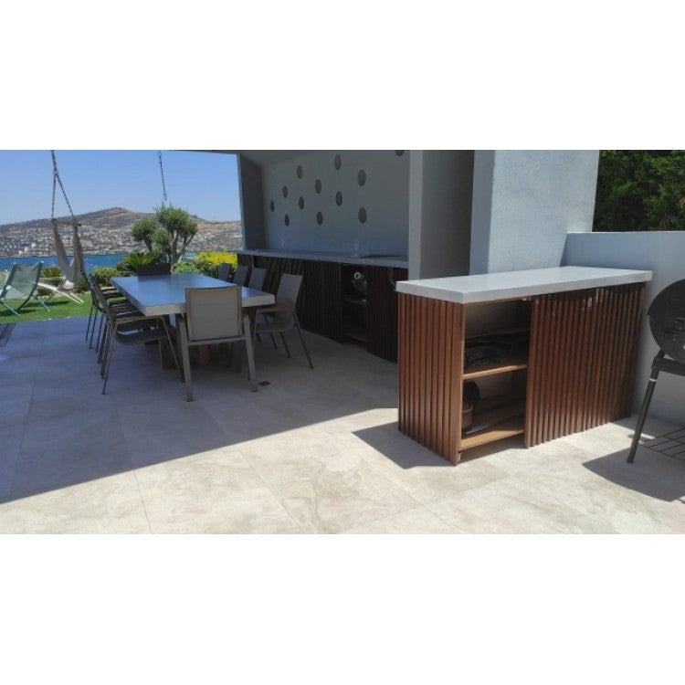 Barocco Aesgaard Lightweight Concrete Rectangular Dining Table - (W)39" (L)79" (H)29.5"
