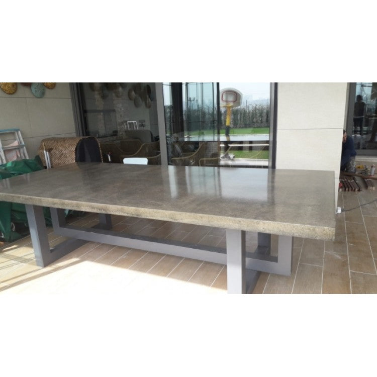 Barocco Aesgaard Lightweight Concrete Rectangular Dining Table - (W)47" (L)142" (H)29.5"