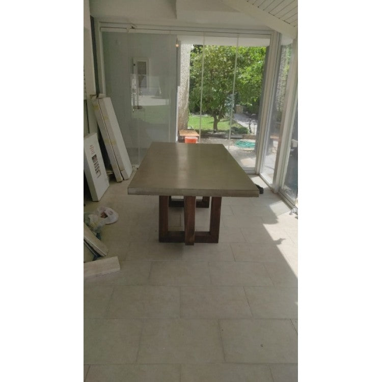 Barocco Aesgaard Lightweight Concrete Rectangular Dining Table - (W)47" (L)142" (H)29.5"