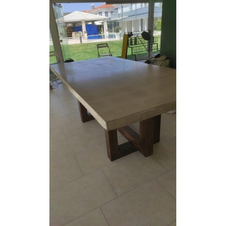 Barocco Aesgaard Lightweight Concrete Rectangular Dining Table - (W)47" (L)142" (H)29.5"