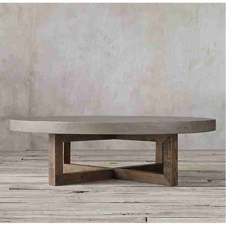 Barocco Aesgaard Round Concrete Coffee Table - (D)24" (H)16"