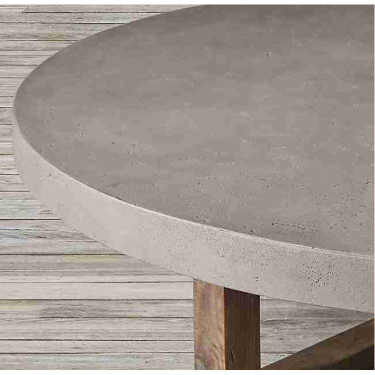 Barocco Aesgaard Round Concrete Coffee Table - (D)24" (H)16"