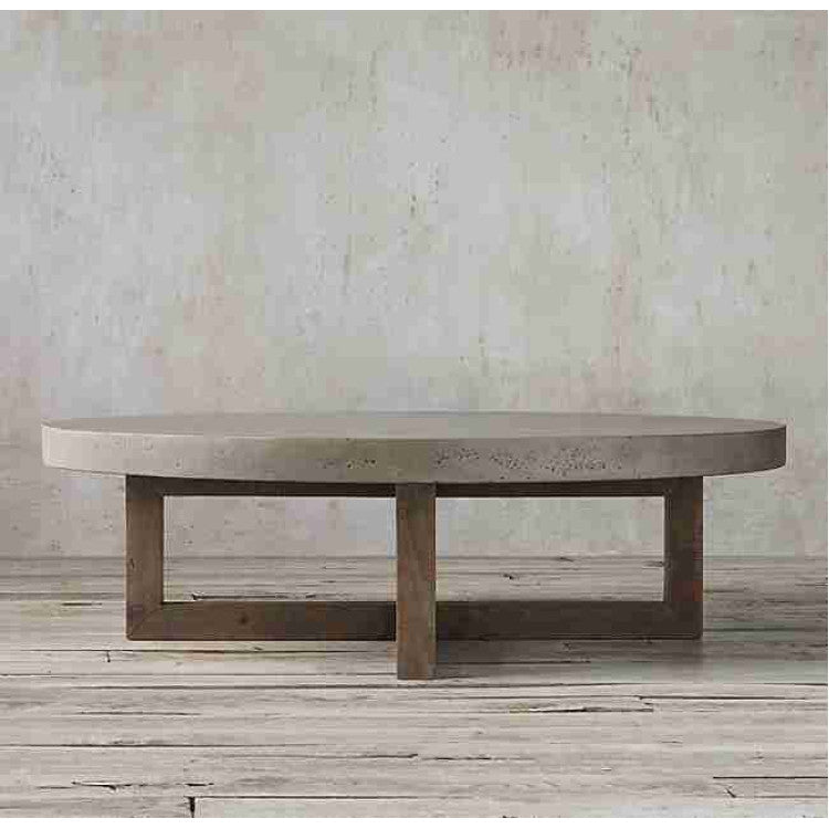 Barocco Aesgaard Round Concrete Coffee Table - (D)24" (H)16"