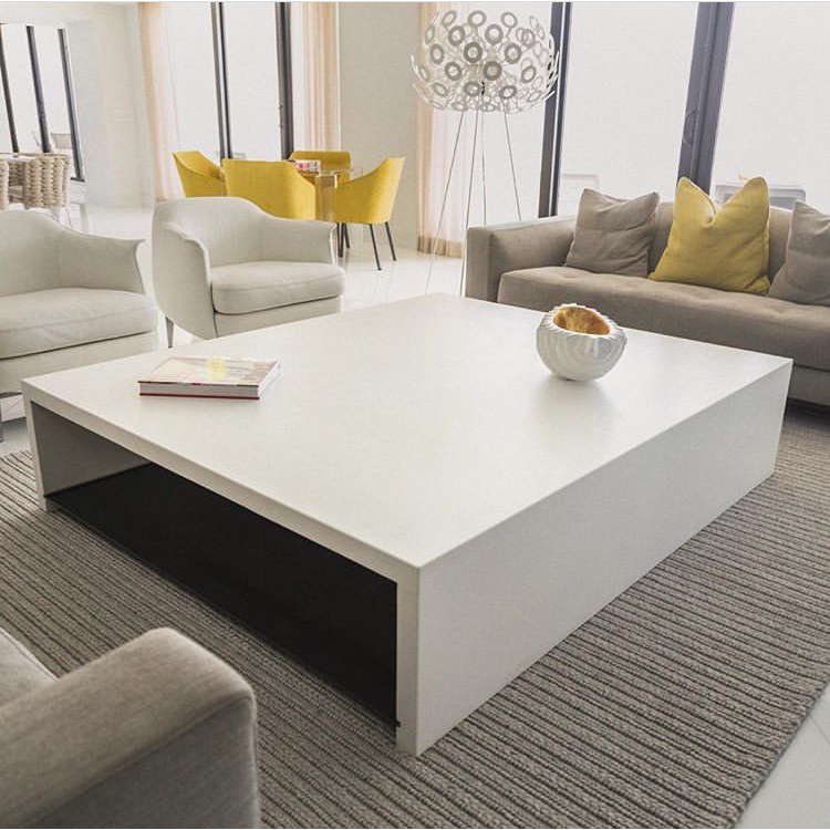 Barocco Elfheim Design Modern Coffee Table - (W)31.5" (L)31.5" (H)12"
