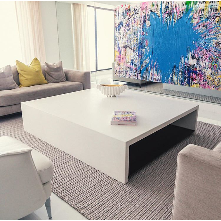 Barocco Elfheim Design Modern Coffee Table - (W)47" (L)47" (H)12"