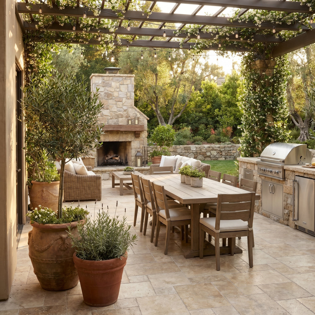 Country Classic Travertine Tumbled Pavers