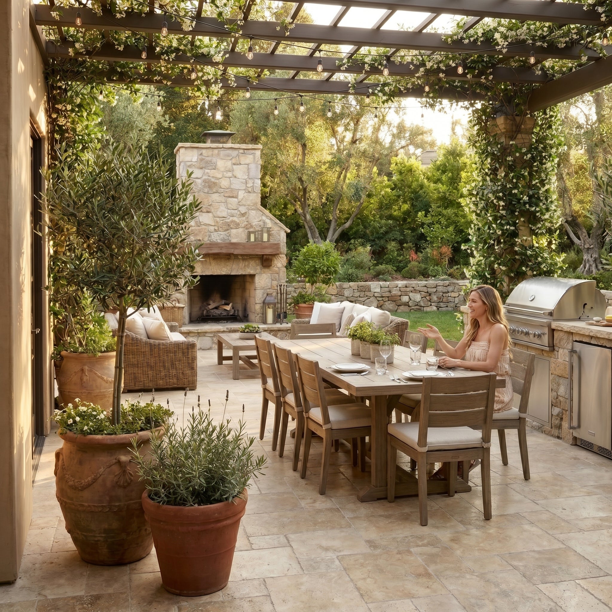 Country Classic Travertine Tumbled Pavers
