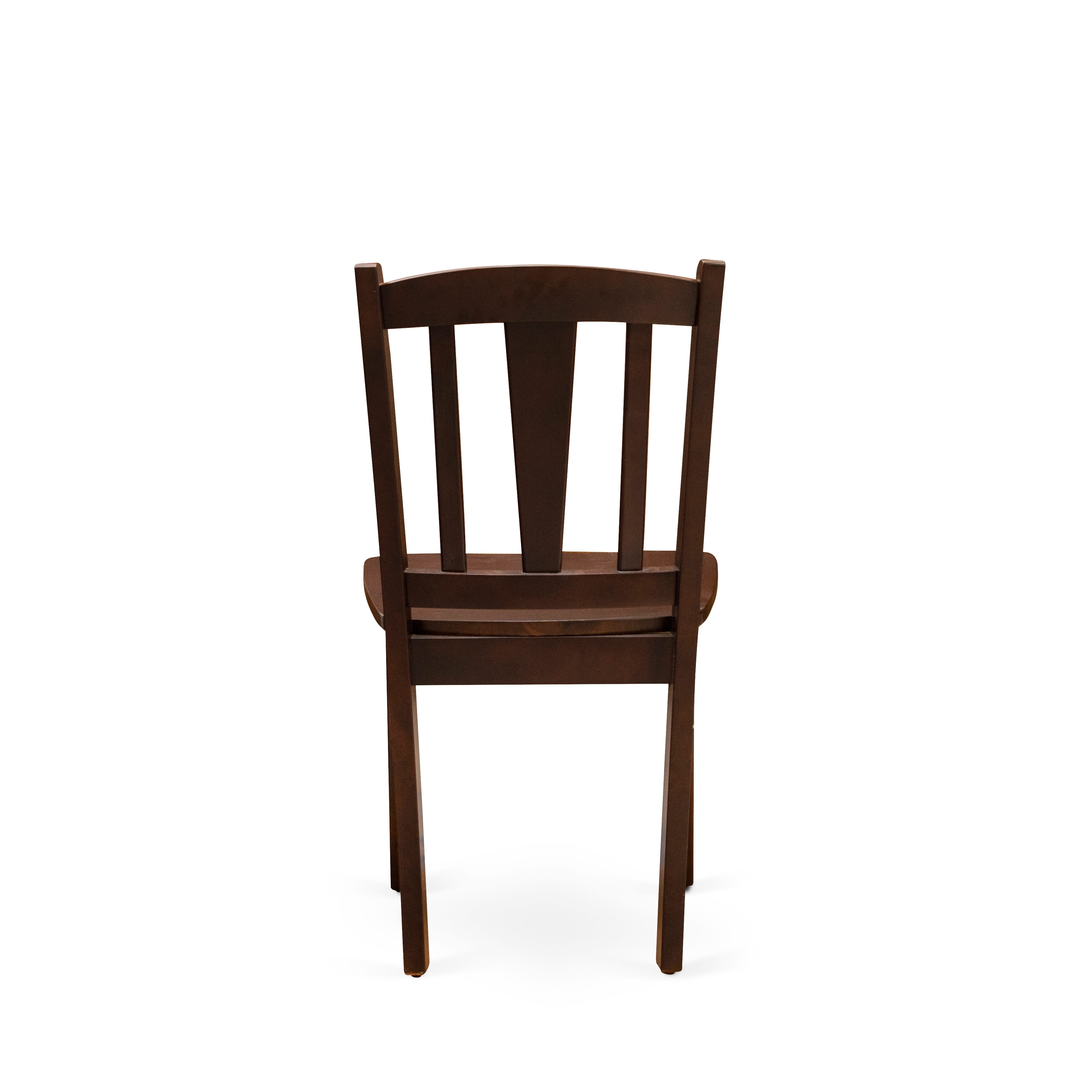 5-Piece Mahogany Kitchen Dining Set with Wood Chairs