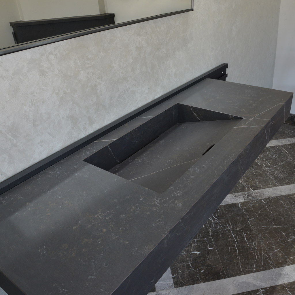 HANDCRAFTED DEKTON KELYA ENGINEERED PORCELAIN SINK (ES-067)