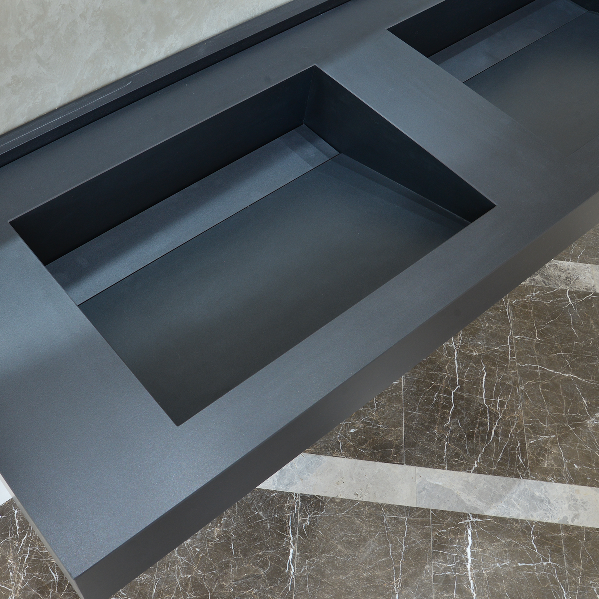 HANDCRAFTED INFINITY – TOTAL BLACK ENGINEERED PORCELAIN SINK (ES-080)