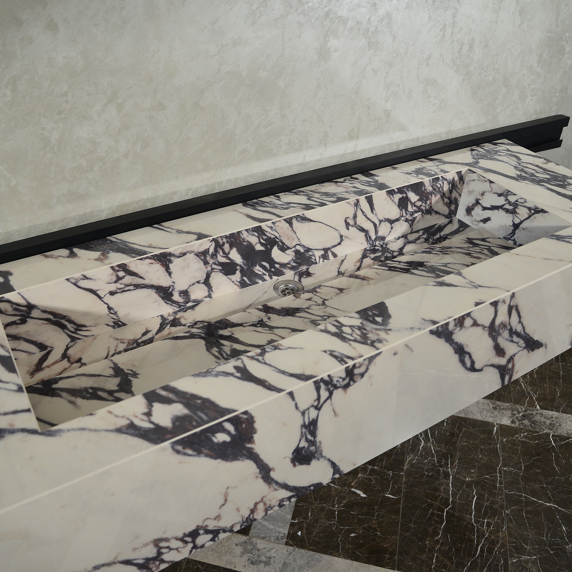 Handcrafted Infinity - Calacatta Viola Engineered Porcelain Sink (ES-095)