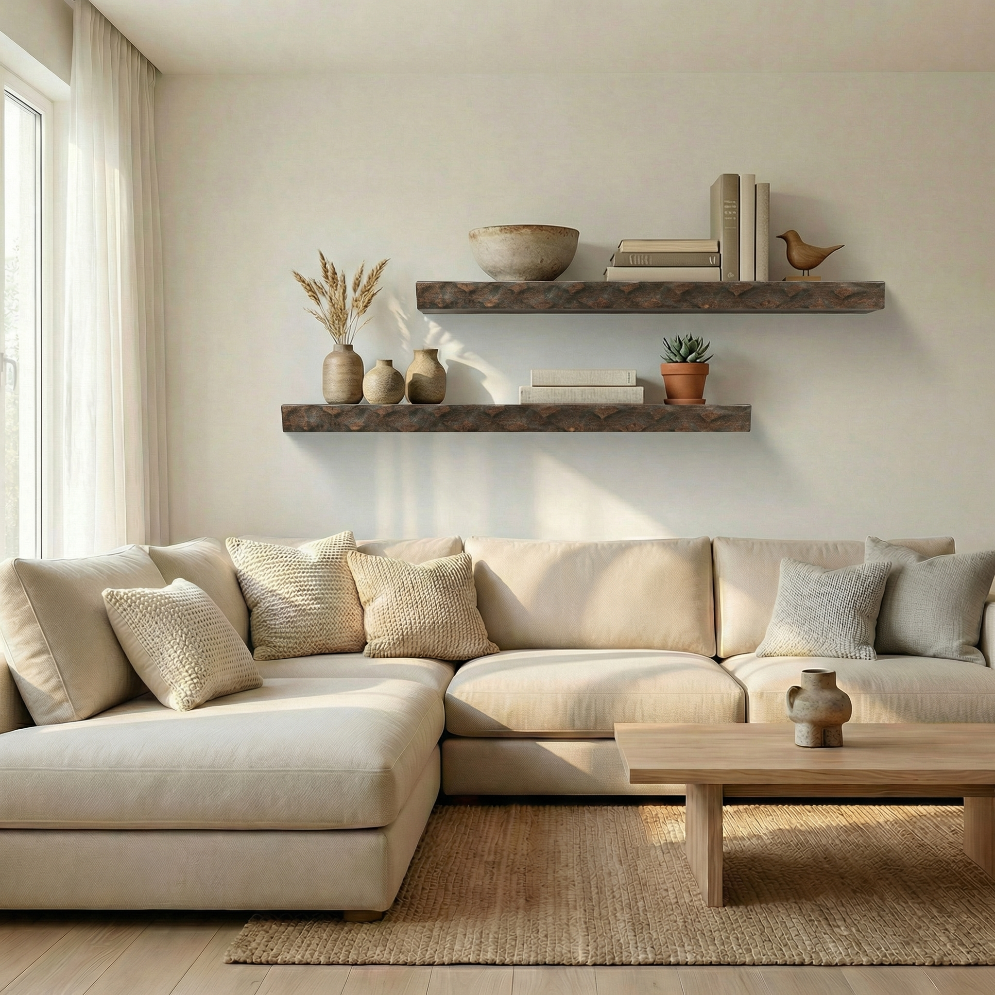 Hewn Floating Kitchen Shelf