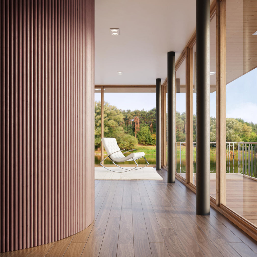 Smoked Oak Flexible Fluted Wall Panels – 2 Pack