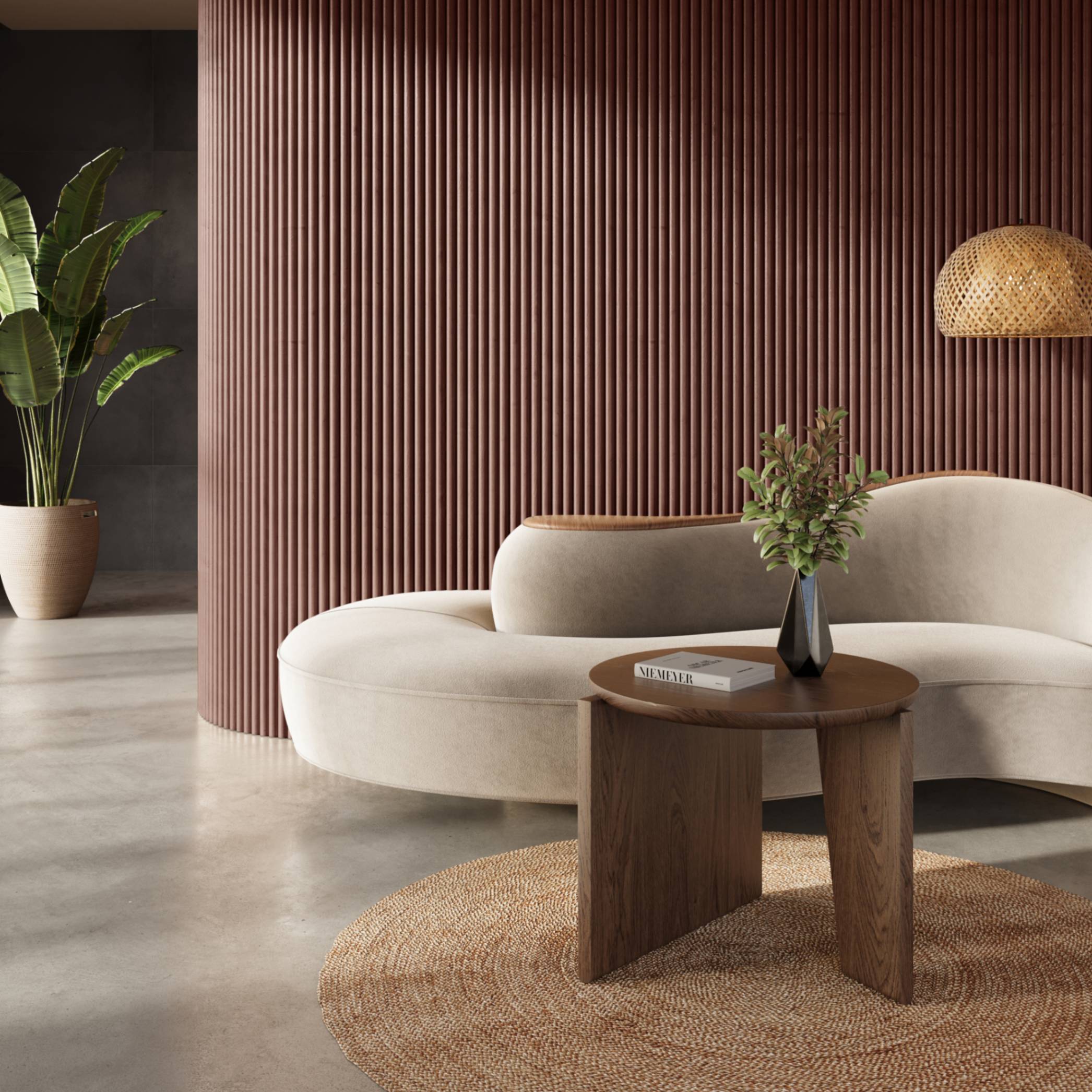 Smoked Oak Flexible Fluted Wall Panels – 2 Pack