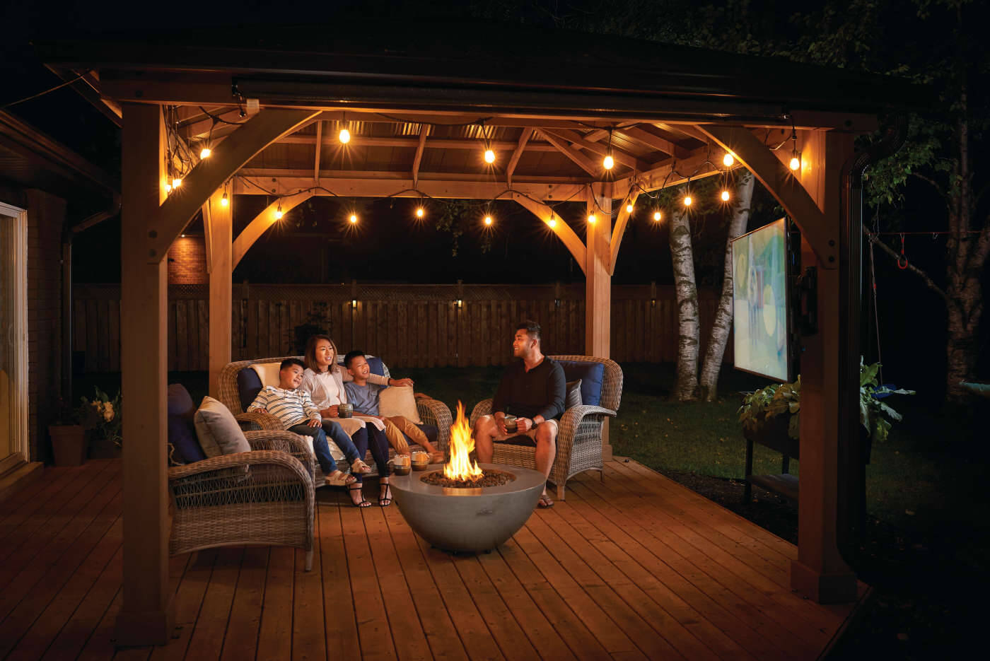 Nexus 36-Inch Round Outdoor Fire Table