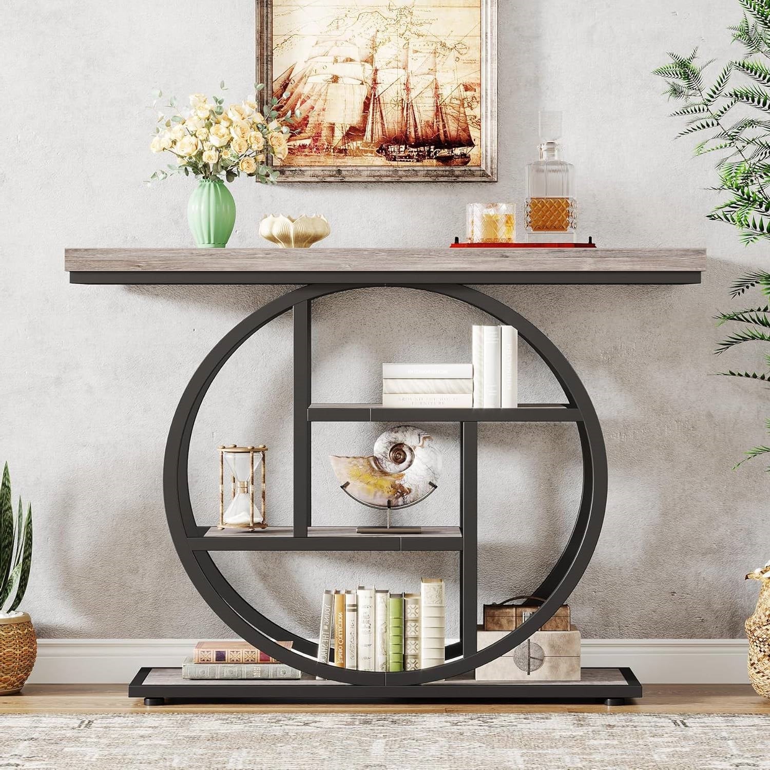 Modern 41-Inch Narrow Entryway Console Table