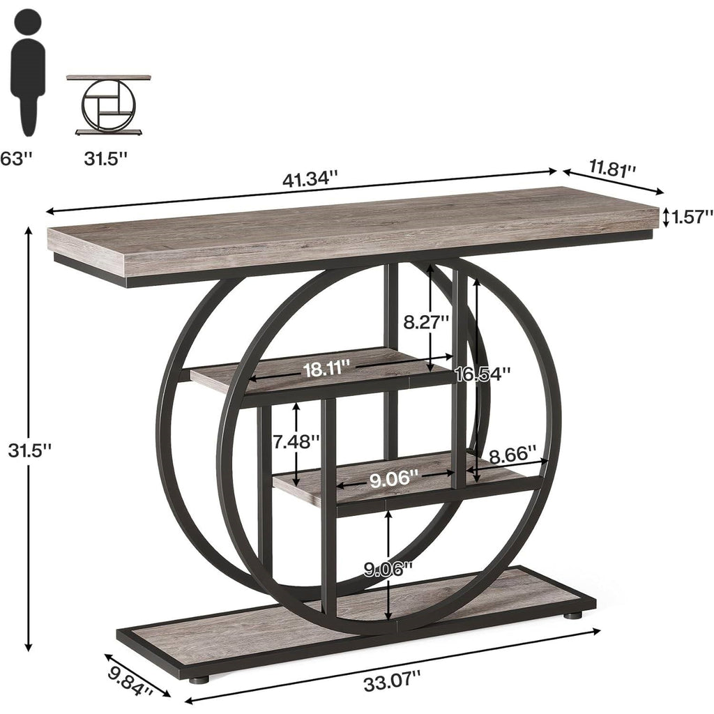 Modern 41-Inch Narrow Entryway Console Table