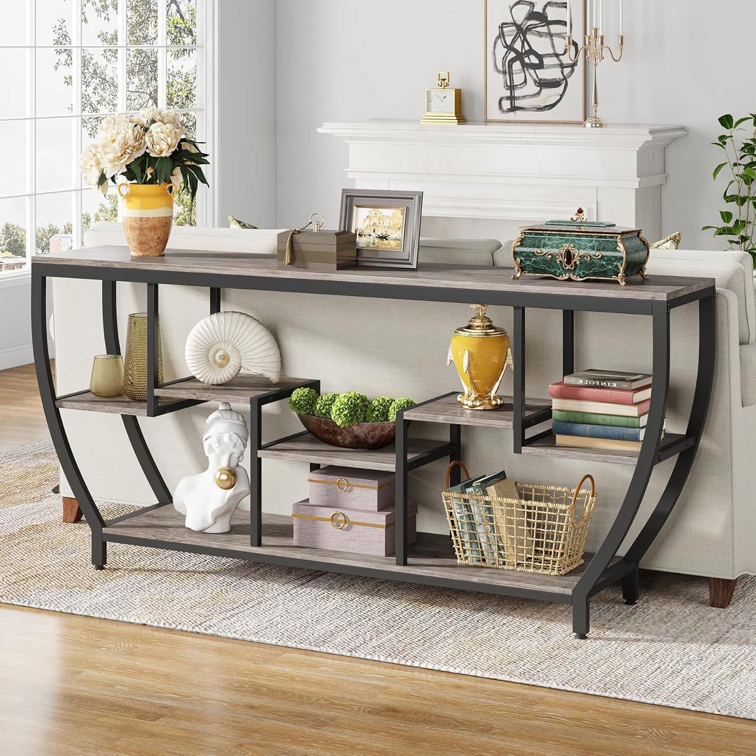 Industrial Chic 70-Inch Console Table