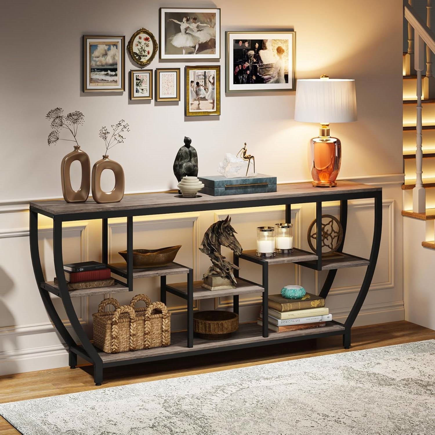 Industrial Chic 70-Inch Console Table