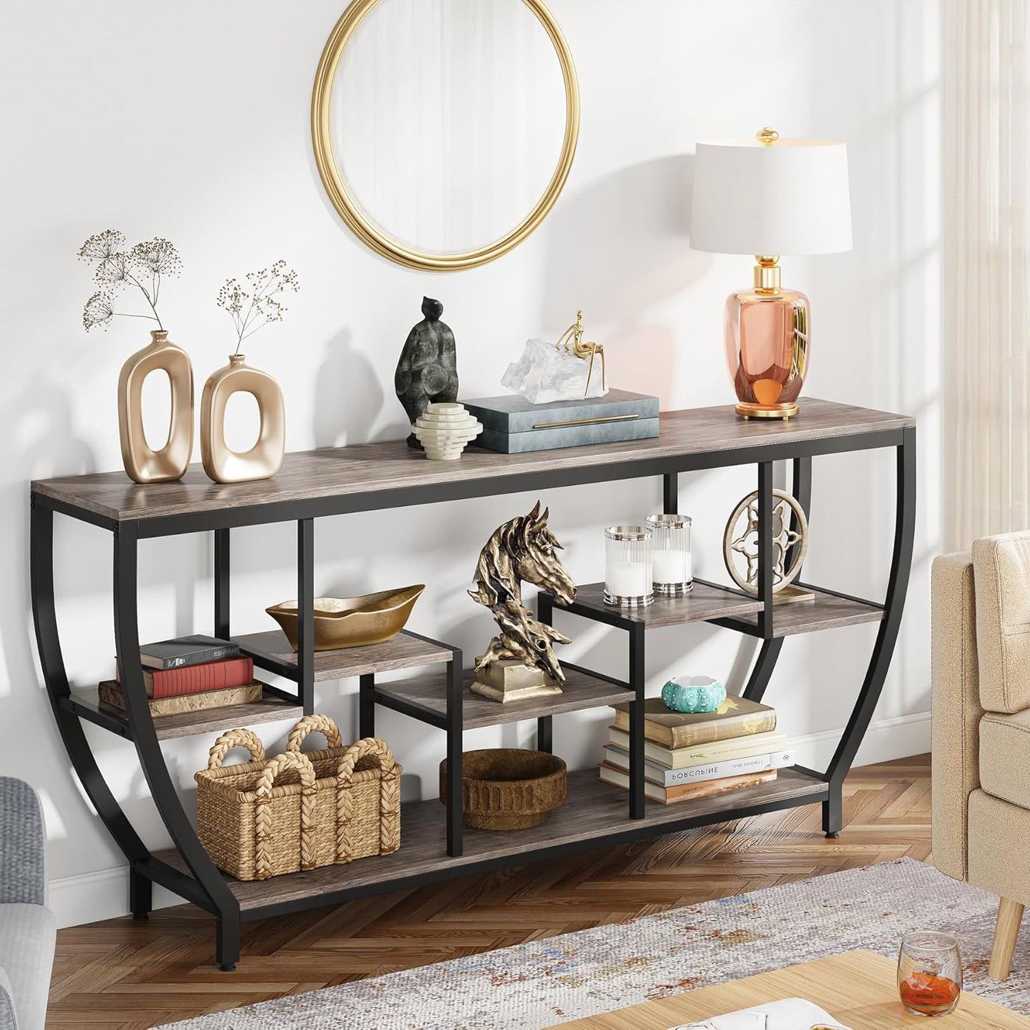 Industrial Chic 70-Inch Console Table