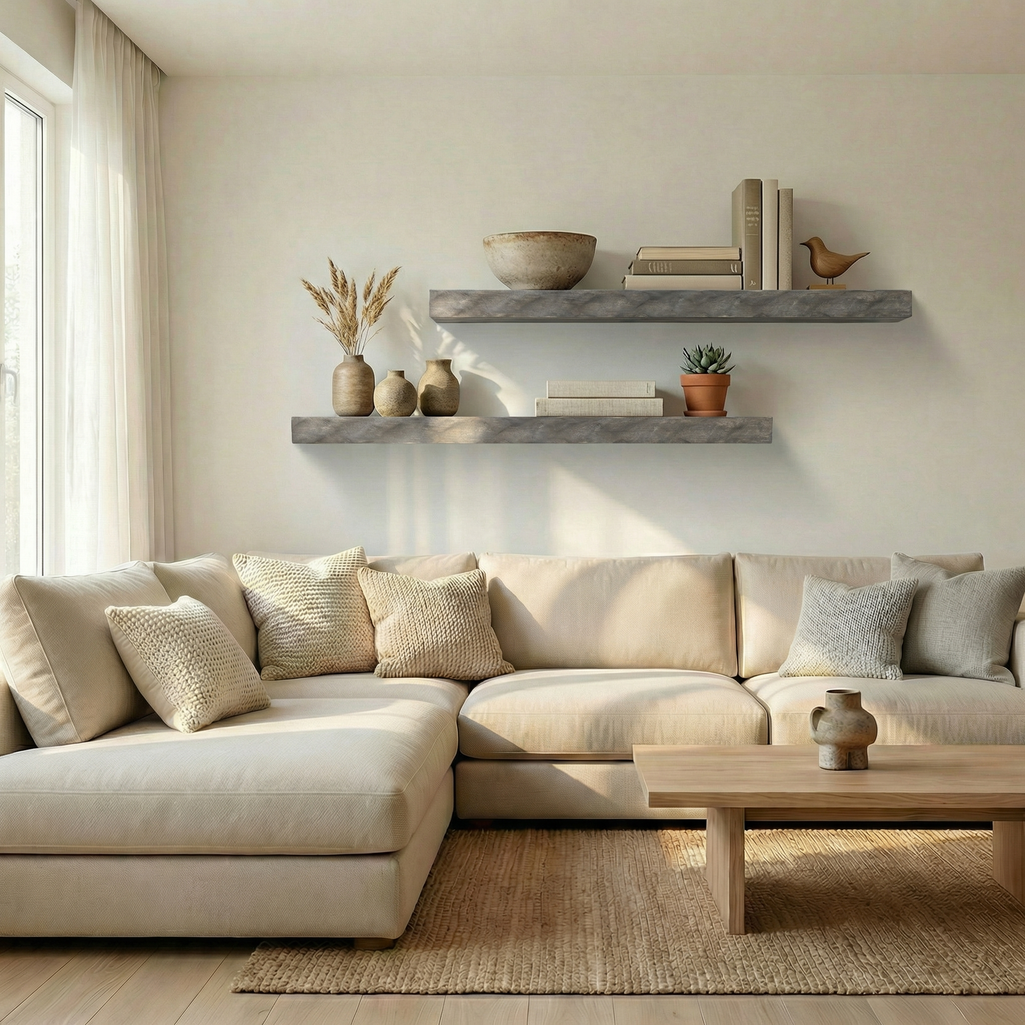 Hewn Floating Kitchen Shelf