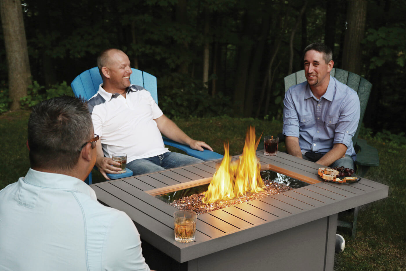 Hamptons Rectangle Outdoor Fire Table