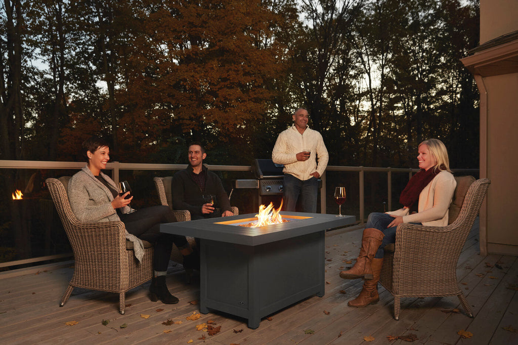 Hamptons Rectangle Outdoor Fire Table