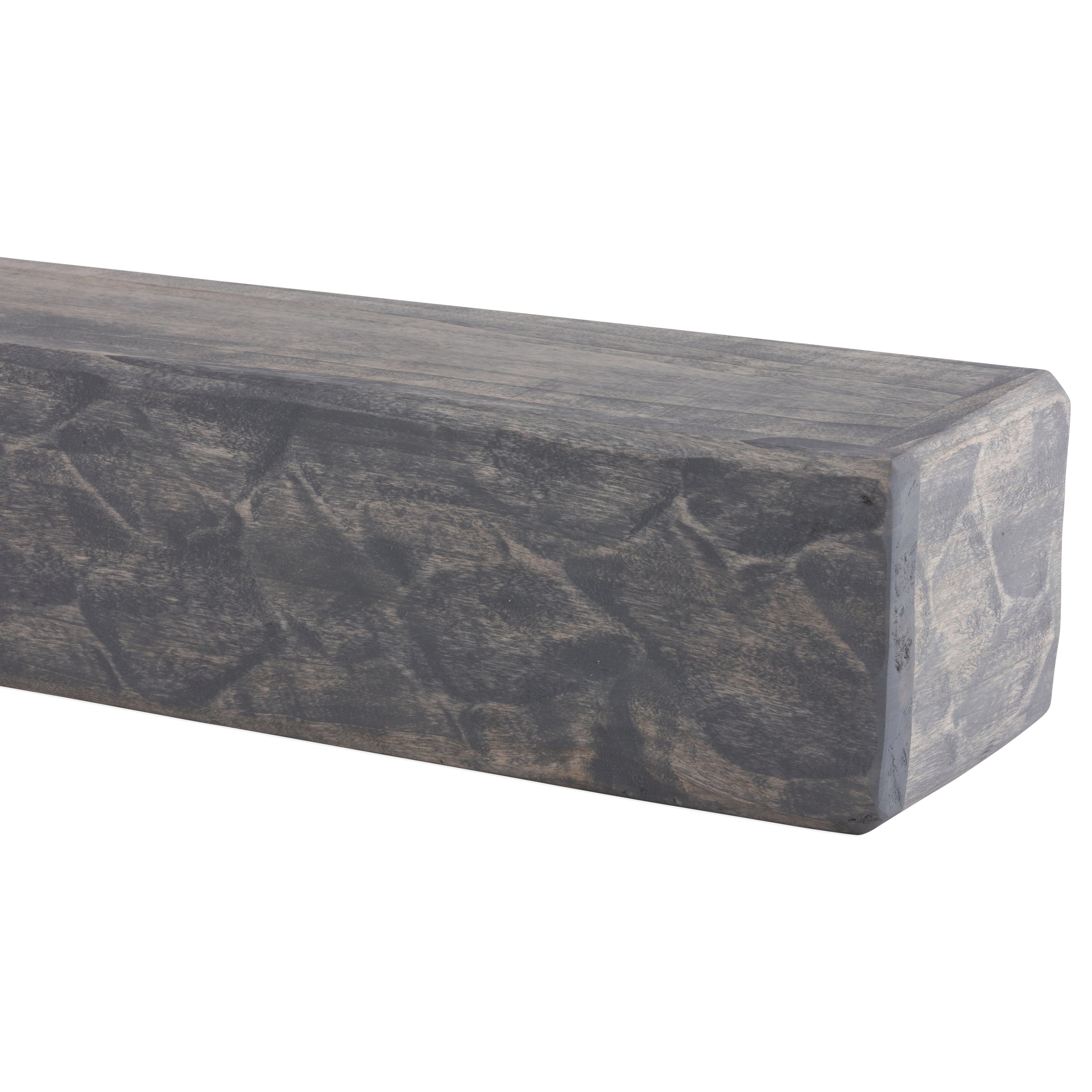 Rough Hewn Poplar Mantel Shelf