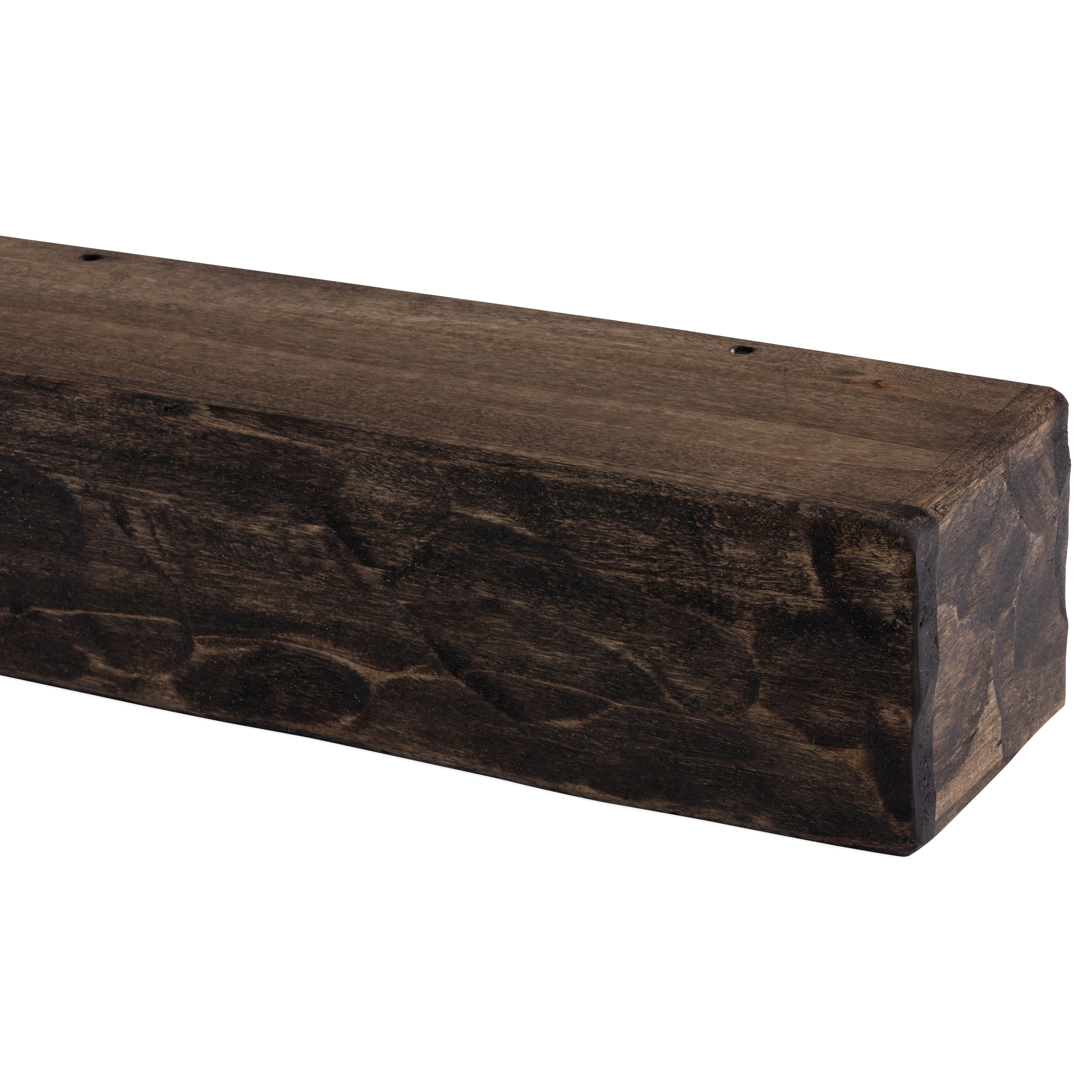 Rough Hewn Poplar Mantel Shelf
