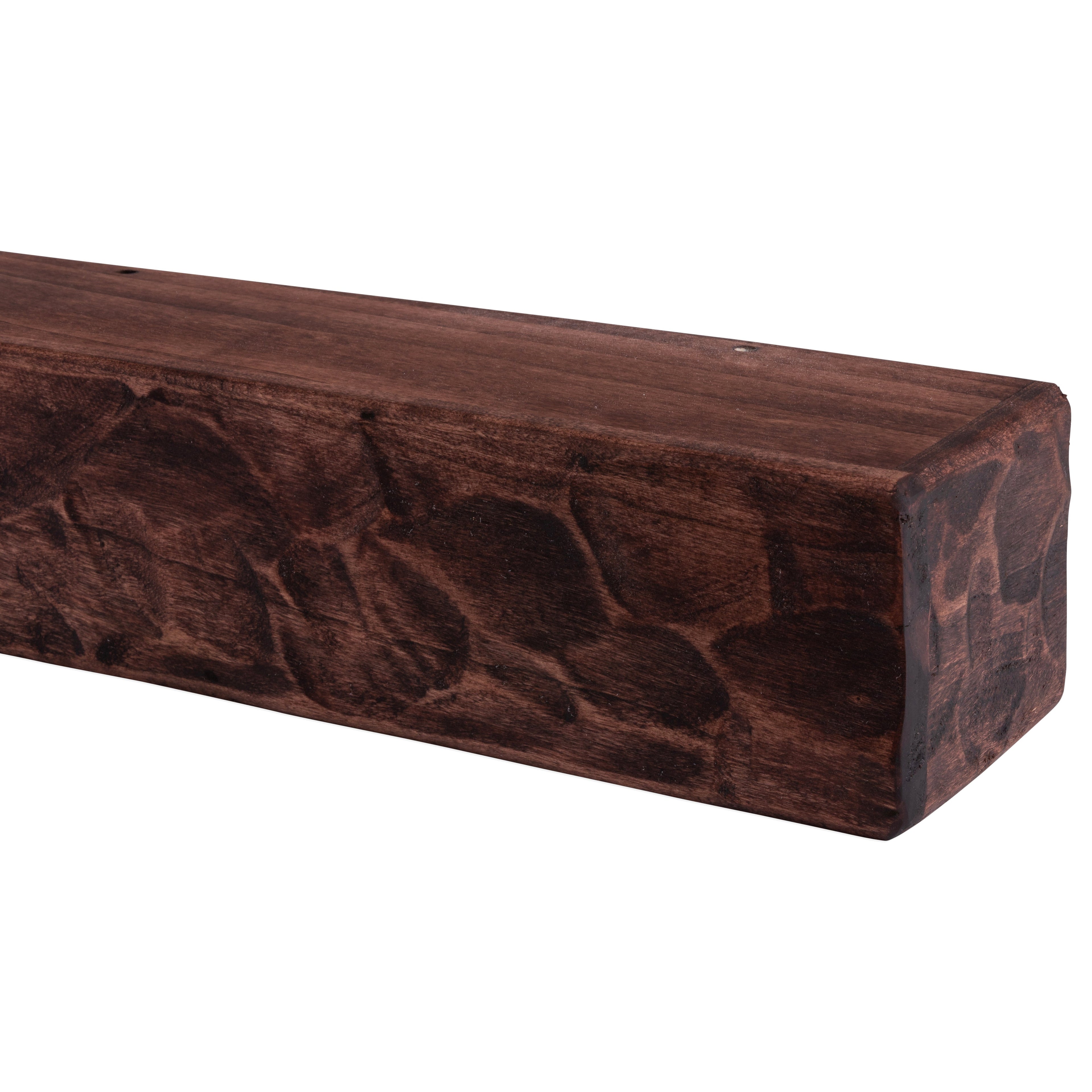 Rough Hewn Poplar Mantel Shelf