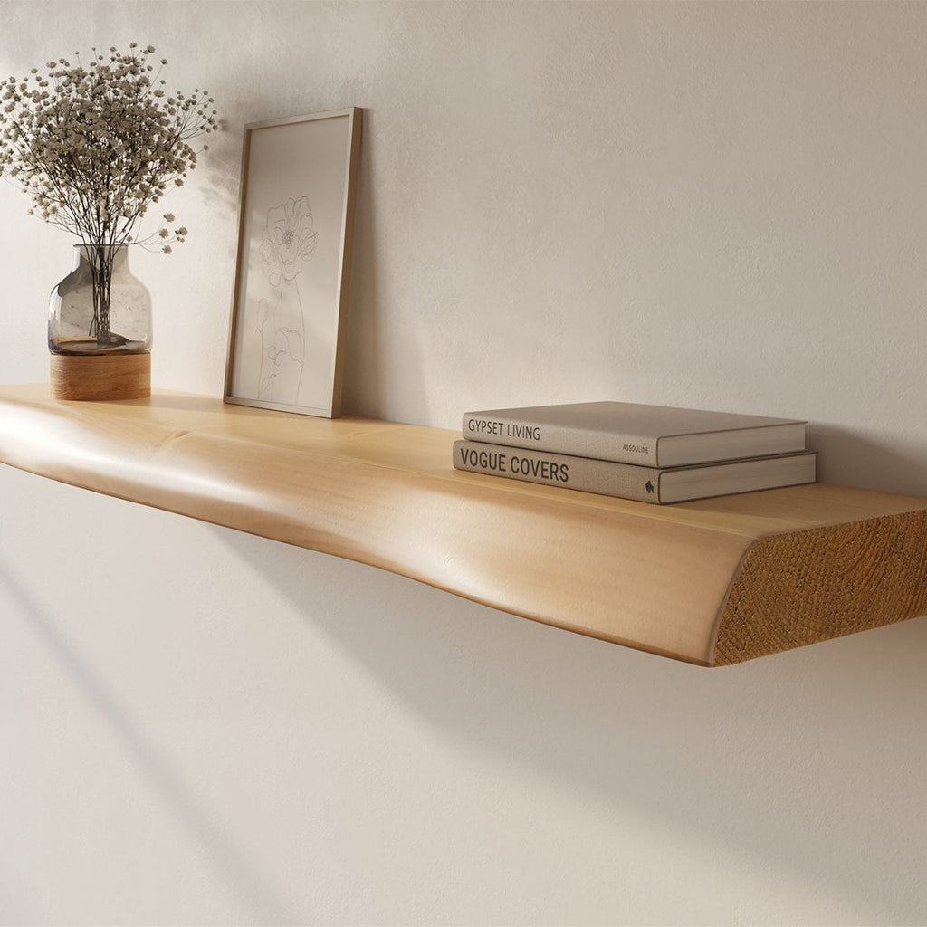 Live Edge Floating Wall Shelf